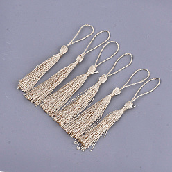Белый Навахо Полиэстер кисточка большие подвесные украшения, навахо белый, 80~90x6~7 мм