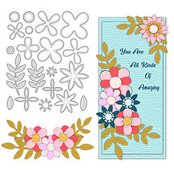 Цветок Углеродистая сталь разрезает трафареты, для diy scrapbooking, Фотоальбом, декоративная бумага для тиснения, цвет нержавеющей стали, цветок, 134x109x0.8 мм