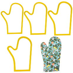 Palm Акриловый шаблон для квилтинга, трафареты для пэчворка, ладонь, 217~260x150~180x3 мм, 4 шт / комплект