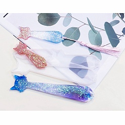 Cat Shape Силиконовые формы для закладок с силуэтами своими руками, подвесные формы, формы для литья смолы, форма кошки, 157x54x5 мм, отверстие : 2.8 мм, внутренний диаметр: 69~152x23~29 мм