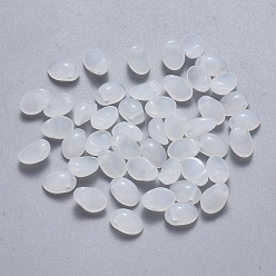 Белый Дым Имитация баллончика с имитацией нефрита, овальные, серый, 8.5x6x4.5 мм, отверстие : 1 мм