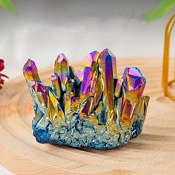 Хрусталь Гальванические украшения из натуральных друзовых кристаллов кварца, энергетический камень рейки, украшения для домашнего экрана, 150 г / шт