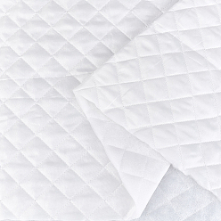 Blanco Tela acolchada de poliéster, para manta, blanco, 1500~1600x5 mm