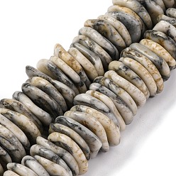 Античный Белый Градуированные синтетические бирюзовые бусины, окрашенные, самородки, старинный белый, 7~20x7~15x3~5 мм, отверстие : 1.2 мм, около 118~119 шт / нитка, 15.75~15.87'' (40~40.3 см)