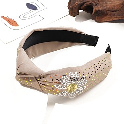 Светло-коричневый Тканевые резинки для волос с пайетками, аксессуары для волос для женщин и девочек, загар, 170x125x30 мм