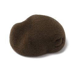 Самородки Кабошоны из непрозрачной смолы с бархатным покрытием, кокосового коричневый, самородки, 24.5x18.5x11.5 мм