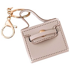 Розово-Коричневый 1Портативная сумка-брелок из искусственной кожи для ПК, розово-коричневый, 60x50 мм, 1 шт / комплект