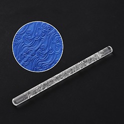 Другие Валики из акриловой глины, для выпечки тисненого печенья, кухонный инструмент, глиняный инструмент, волновая картина, 16.5~16.7x0.95~1 см