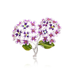 Фуксин Эмалевые булавки одуванчик, броши из сплава эмали для рюкзака, фуксиново-красные, 63x46 мм