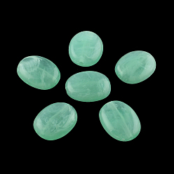 Аквамарин Овальной имитация драгоценных камней акриловые бусины, аквамарин, 19x15x7 мм, Отверстие : 2 мм , около 330 шт / 500 г