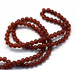 Saddle Brown Baking Painted Imitation Jade Glass Round Bead Strands, Saddle Brown, 10~10.5mm, Hole: 1.5mm, about 85pcs/strand, 31.4 inch
