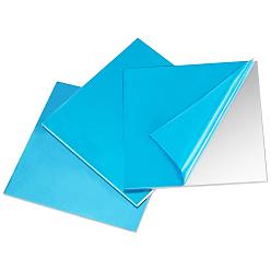 Silver Aluminum Sheet, For Laser Cutting, Precision Machining, Mould Making, Rectangle, Silver, 10x10x0.3cm, about 3pcs/set