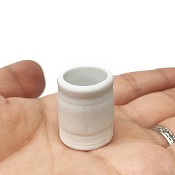 Белый Миниатюрная фарфоровая ваза, для кукольных аксессуаров, притворяющихся опорными украшениями, белые, 25 мм