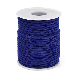 Синий Нейлоновые нити, Миланские шнуры / витые шнуры, синие, 3 мм, около 21.87 ярдов (20 м) / рулон