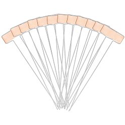 Розовое Золото Этикетки завода латуни, для семян в горшках травы цветы овощи, розовое золото , 255x66x2.3 мм