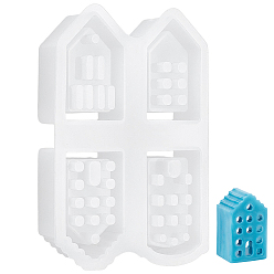 Белый 1Силиконовые формы для самостоятельного декорирования дома из ПК, формы для литья смолы, для уф-смолы, изготовление изделий из эпоксидной смолы, белые, 127x86x27 мм