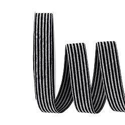 Черный 10 ярды односторонние бархатные ленты, для упаковки подарков, изготовление банта, чёрные, 1 дюйм (25 мм), около 10.00 ярдов (9.14 м) / комплект