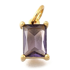 Темно-синий  Шифер 925 подвески из стерлингового серебра с прозрачными кубическими цирконами, прямоугольные, с целью перехода в кольце, золотые, темный сланец синий, 9.5x6.5x4 мм