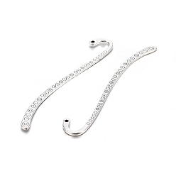 Античное Серебро Тибетском стиле сплава закладки, без кадмия, без никеля и без свинца, античное серебро, 84x4x2 мм, отверстие : 2 мм