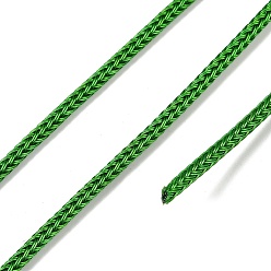 Зеленый лайм Плетеная круглая стальная проволока, для браслетов своими руками, зеленый лайм, 3.2 мм