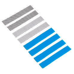 Mixed Color 8Pcs Sponge Air Condition Filters Replacement, Rectangle, Mixed Color, 210x33x3.5mm