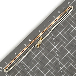 Peru Bohemian Style Seed Braided Bead Bracelet, Adjustable Bracelet, Peru, 11 inch(28cm)