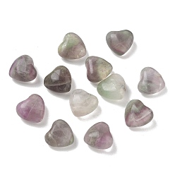 Fluorite Natural Fluorite Healing Stones, Heart Love Stones, Pocket Palm Stones for Reiki Ealancing, Heart, 15x15x10mm
