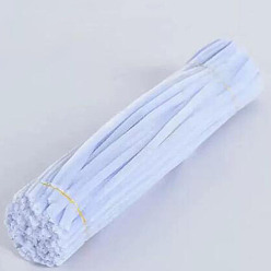 Lavender DIY Plush Sticks, with Iron Core, Pipe Cleaners, Kid Craft Material, Lavender, 295x6mm, 100pcs/set