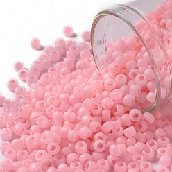(145F) Ceylon Frost Innocent Pink Круглые бусины toho, японский бисер, матовые, (145 f) цейлонский морозный невинно-розовый, 8/0, 3 мм, отверстие : 1 мм, Около 1110 шт / 50 г