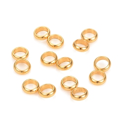 Золотой 201 распорные втулки из нержавеющей стали, двойное кольцо, числа 8 форму, золотые, 9.8x5x2 мм, отверстие : 3.2 мм