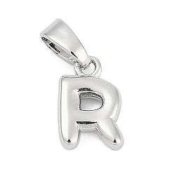 Letter R Латунь прелести, буква аз, без кадмия и без свинца, долговечный, стойки покрытие, Буква R, 10x6.5x2.5 мм, отверстие : 3x5 мм