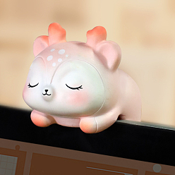 Олень Смоляное мини-украшение для животных, для домашнего офиса, настольного автомобиля, компьютерного украшения, олень, 25x37x23 мм