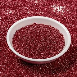(RR426) Непрозрачный Красный Блеск Миюки круглые бусины рокайль, японский бисер, (rr 426) непрозрачный красный блеск, 15/0, 1.5 мм, отверстия : 0.7 mm, около 250000 шт / фунт