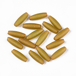 Темно-Золотистый Стеклянные бусины прозрачных цветов, круглое отверстие, рис, темные золотарник, 10.5~11.5x3.5~4 мм, отверстие : 0.9~1 мм, Около 2780 шт / 500 г