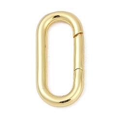 Золотой Латунные пружинные кольца, овальные, без кадмия и без свинца, стойки покрытие, долговечный, золотые, 20x9.5x2 мм