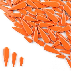 Коралловый 3 стили фарфоровая мозаичная плитка в форме капли, для поделок из мозаики своими руками, рамки для картин и многое другое, коралл, 21~40x8~12x4 мм, около 100 г / набор