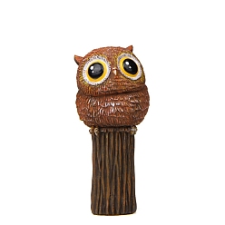 Сэнди Коричневый Аксессуары для кукольного домика из смоляной совы в виде микропейзажа, притворяясь опорными украшениями, песчаный коричневый, 85x40 мм