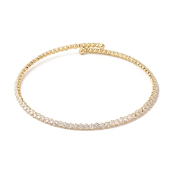 Настоящее золото 18K Эластичные ожерелья из латуни с цирконием, без кадмия и без свинца, долговечный, реальный 18 k позолоченный, 14.96 дюйм (38 см)