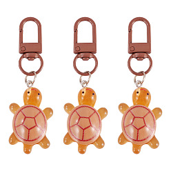 Перу 3шт. подвески в виде черепахи из смолы, светится в темноте, Перу, 72 мм