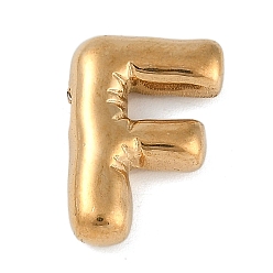 Letter F Ионное покрытие (ip) 304 подвески из нержавеющей стали, реальный 18 k позолоченный, Буква F, 17.5x12.5x5 мм, отверстие : 2 мм