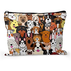 Dog Polyester Wallet, with Zipper, Rectangle, Dog, 17x25cm