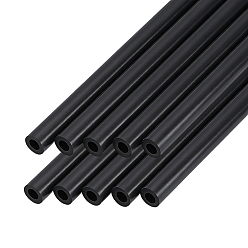 Negro Barra redonda de fibra de carbono, negro, 301x4 mm, agujero: 2 mm