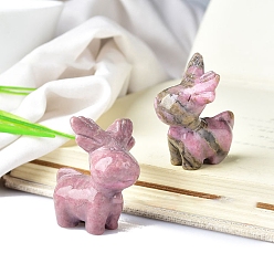 Родонит Украшения из натурального родонита, для украшения дома, лось, 35.2 мм