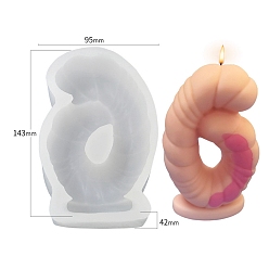 Number Силиконовые формы для свечей своими руками, изготовление украшений, для изготовления свечей, число, белые, число 6, 95x42x143 мм