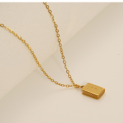 Настоящее золото 18K 304 Подвеска-крест из нержавеющей стали с изображением Библии для женщин, реальный 18 k позолоченный, 15.75 дюйм (40 см)