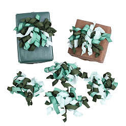 Зеленый 16шт. цветочные полиэстеровые украшения, для украшения упаковки подарочных коробок, зелёные, 100~150x80~120x40~80 мм