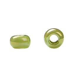 (404) Opaque AB Sour Apple TOHO Round Seed Beads, Japanese Seed Beads, (404) Opaque AB Sour Apple, 11/0, 2.2mm, Hole: 0.8mm, about 5555pcs/50g