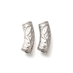 Нержавеющая Сталь Цвет 304 стальные изогнутые шарики из нержавеющей трубки, цвет нержавеющей стали, 14x5 мм, отверстие : 1.9 мм