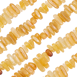 Топаз Нефрит 1 нитка натурального топаза нефрита бусины нитки, самородки, 13~22x6~9x4~9 мм, отверстие : 1 мм, около 60 шт / нитка, 15.70'' (39.88 см)