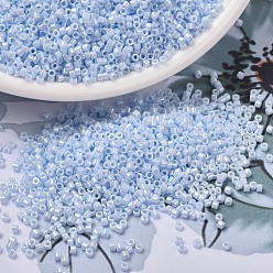 (DB1537) Opaque Light Sky Blue Ceylon MIYUKI Delica Beads, Cylinder, Japanese Seed Beads, 11/0, (DB1537) Opaque Light Sky Blue Ceylon, 1.3x1.6mm, Hole: 0.8mm, about 10000pcs/bag, 50g/bag